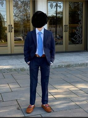 Kenneth Cole Reaction Navy Boys' Suit